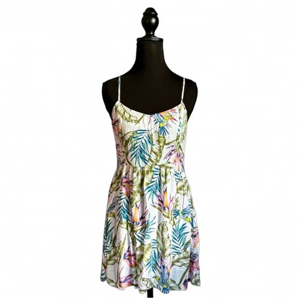 Tropical Spaghetti Strap Dress - Picture 1 of 4